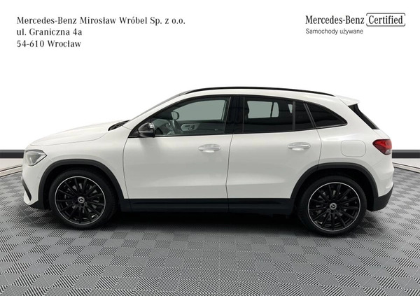 Mercedes-Benz GLA cena 239900 przebieg: 23100, rok produkcji 2021 z Wrocław małe 436